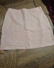 Jupe a carreaux rose shein taille M
