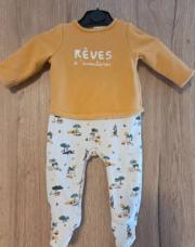 Pyjama 6mois jaune