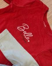 T-shirt l.manches rouge 1mois