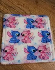 Neuf lot de 2 lingette lavable stitch