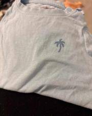 Thélio t shirt bleu palmier 