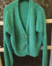 Gilet vert angora 
