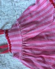 Robe rose rouge 