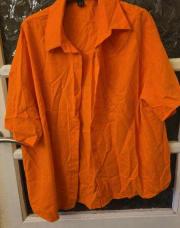 Chemise orange courtes manches M 