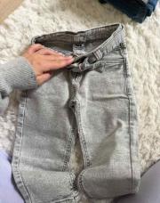 Jeans gris clair 