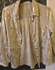 Chemise beige imprimé doré M/L 