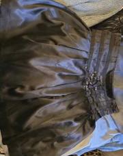 Jupe Yessica noire satin 