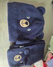 Bonnet et  écharpe ours