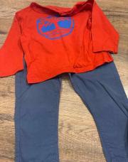 Ensemble pantalon t-shirt manches longues 24 mois 