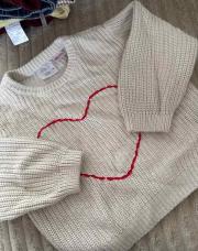 Pull cœur Zara T92