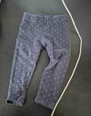 Leeging bleu pois 