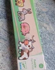  Puzzle en bois la ferme + 12 mois