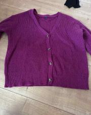 Gilet Kiabi prune XL 