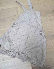 Salopette beige animaux 8 mois TAO