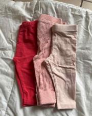 Lots 3 legging rose 3M