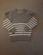 Pull rayé 86 cm