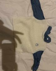 Blouse laine et jeans 6M