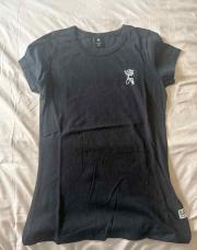 T-shirt noir fleu bl GSTAR S