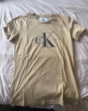 T-shirt beige Calvin Klein S