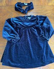 Robe velours verbaudet avec bandeau 18 mois 