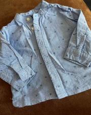 Chemise bleu 6 mois kiabi 