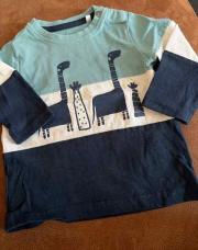 T shirt longue manche girafe orchestra 9 mois