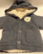 Gilet hiver 3 mois ourson bien chaud 