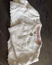 Gilet court blanc h&m 68cm 