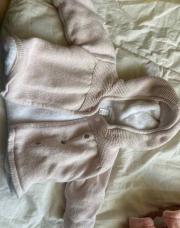 Manteau rose pale obaibi 6M