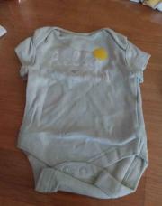 Body courte manche vert 50-56cm