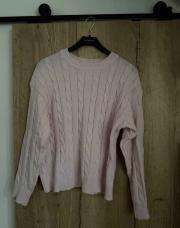 Pull en laine rose taille M 