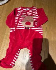 Pyjama rouge cerf 