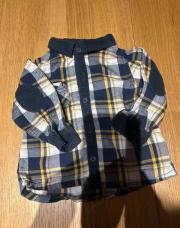 Chemise tao bleu et jaune 