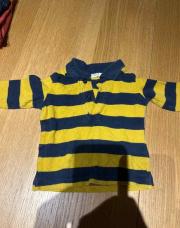 T shirt benetton ligne jaune 
