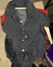 Body chemise bleue 6 mois 
