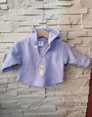 Pull polaire mauve avec petite souris 