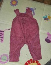 Salopette velours rose primark 6 mois