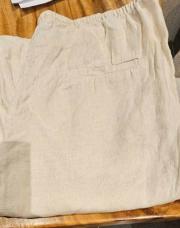 50.pantalon beige lin hmTlarge