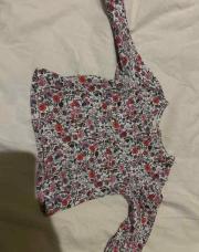 T shirt long manche à fleurs 6 M
