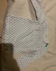 T shirt blanc à cœur bleu 6 M