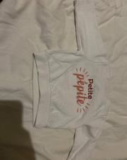 Pull blanc petite pépite 6M