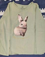 5/6ans T-shirt vet lapin H&M