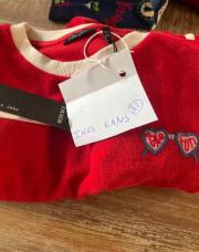 Robe rouge ikks 8 ans(27)