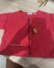 Gilet rouge ourson 18 mois filles 