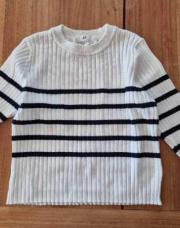 Pull ligne noir/blanc H&M-104cm
