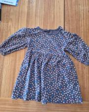 Robe grise à pois-86cm