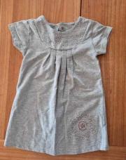 Robe grise à strass-86cm