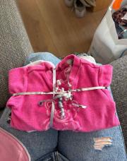 Lot 2 pyjamas fille 6M rose/blanc