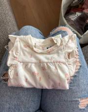 Ensemble à fleur beige/rose 1M 