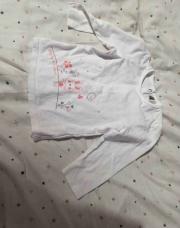 T-shirt blanc lapin Orchestra 9 mois